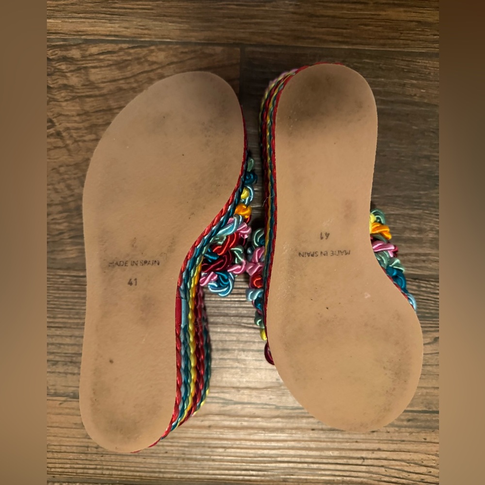 Jeffrey Campbell Multicolor Braided Pink Wedges - 41 - Picture 3 of 3